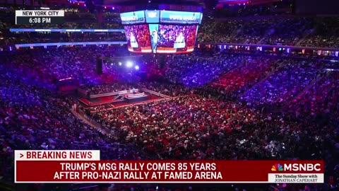 MSNBC is slandering Donald Trump by claiming his Madison Square Garden rally was a Nazi reunion