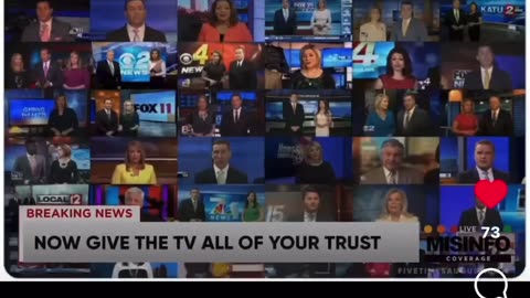 In TV we trust instead of in God we trust, is what’s happening out there