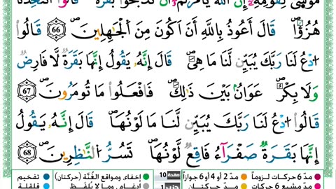 توفيق النوري سورة البقرة مكتوبة برواية ورش عن نافع من طريق الازرق