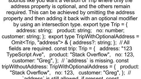 How to add an optional type using Pick utility type