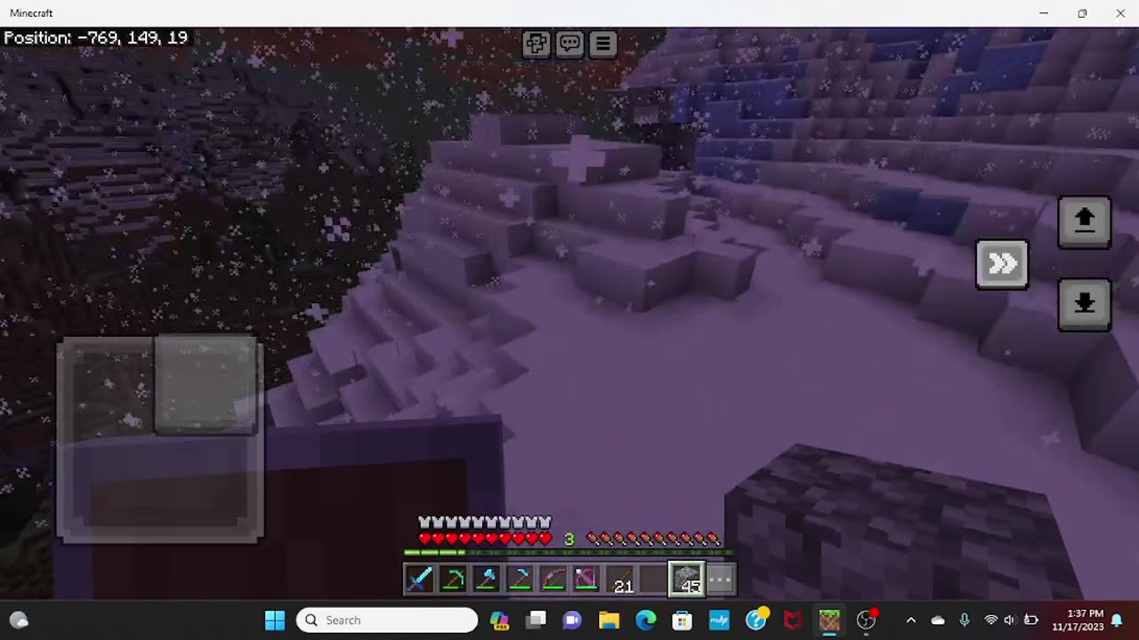 im going to new lands in minecraft
