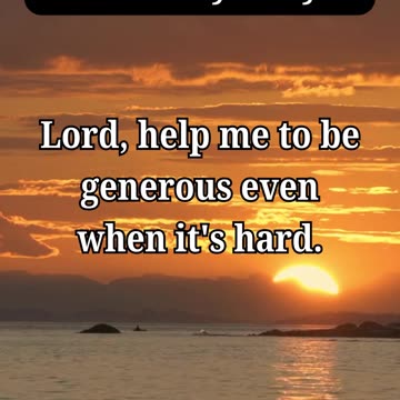 Daily Jesus Prayers to be generous