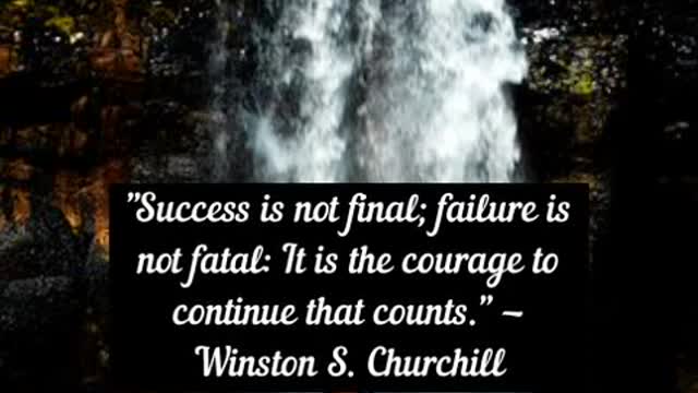 Success is not final failure is not fatal #motivation