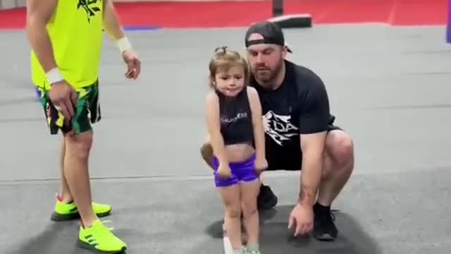 A very brave little girl