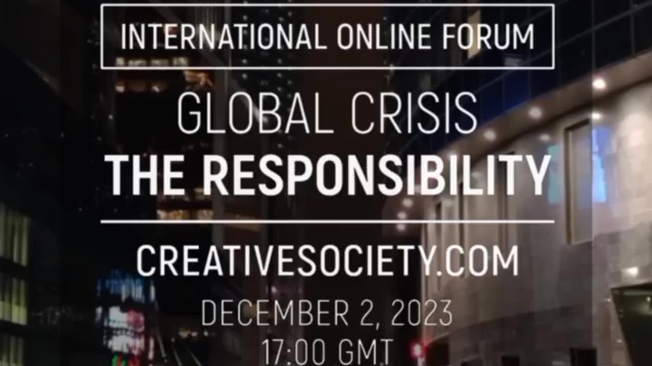 Global Crisis. The Responsibility | International Online Forum. December 2, 2023