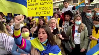 'Stop Putin': protesters around the world express fears