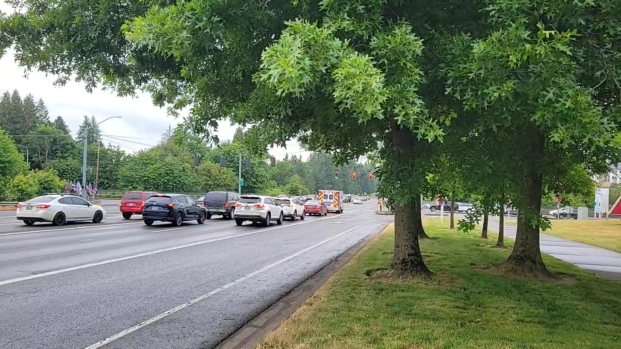 USA pride vs LGBTQ pride flag wave Oregon