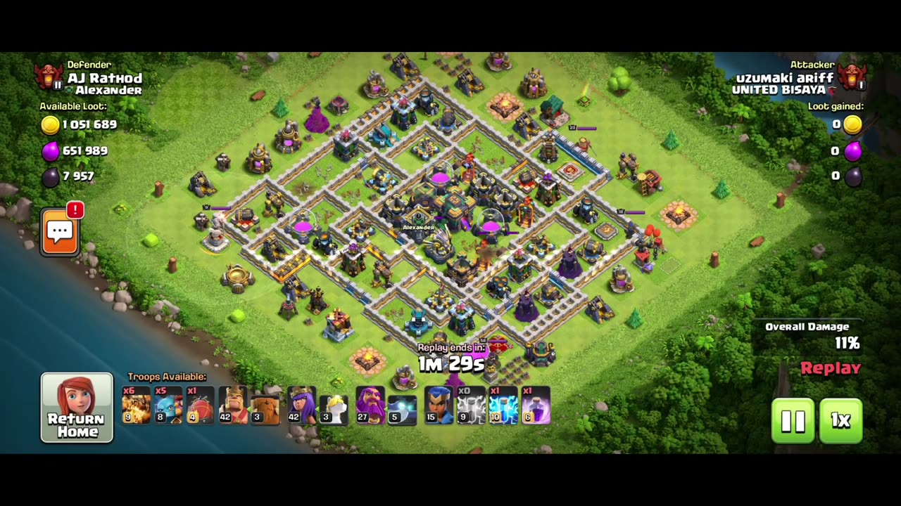 Coc raid video