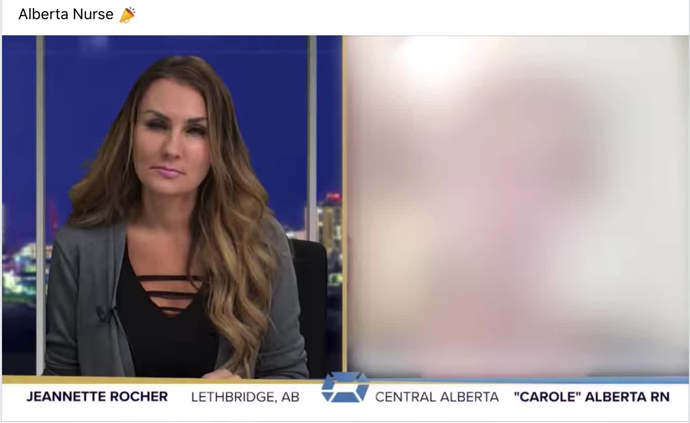 Rural Alberta Nurse speaks out on mainstream media!