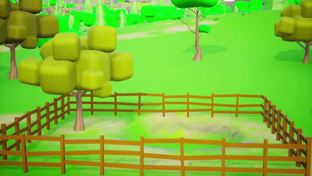 Farm Diorama - Farm Animals, Wild Animals | 3D Cartoons Sheep, Horse, Goat, Pigs, Bull Animals-8