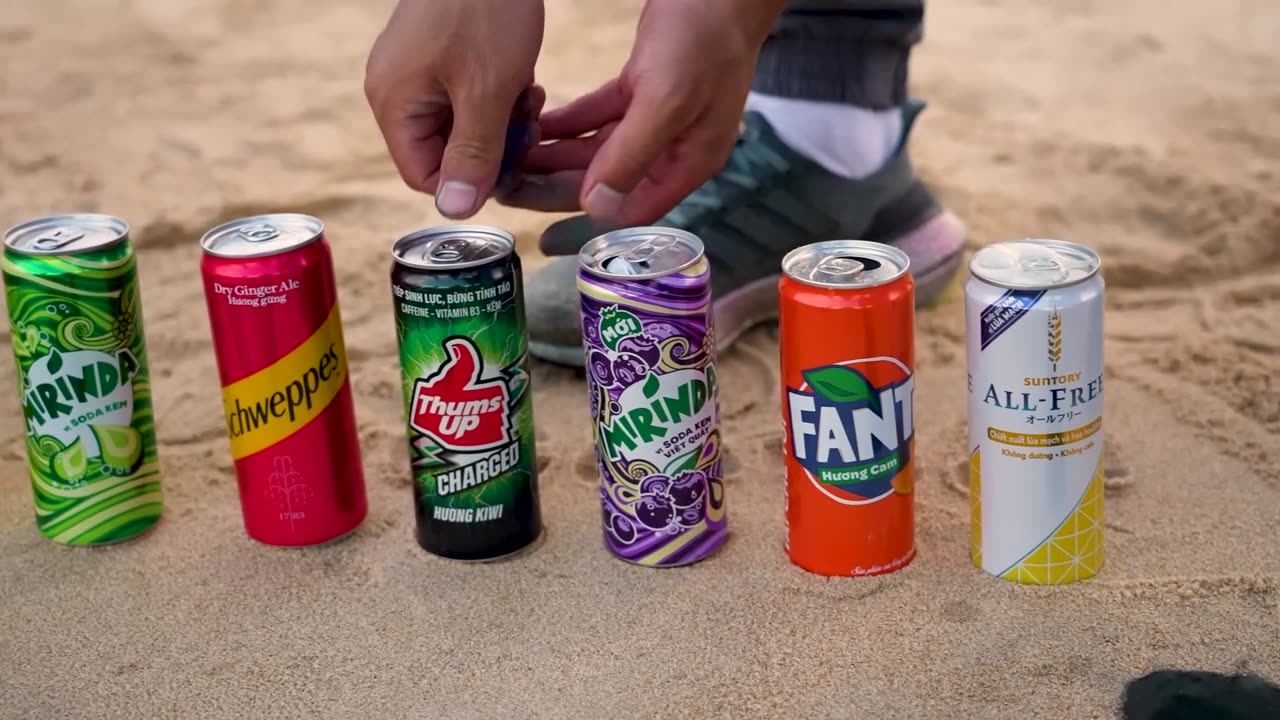 Experiment- How to make Rainbow Panther with Orbeez, Big Diet Coke, Fanta vs Mentos & Popular Sodas