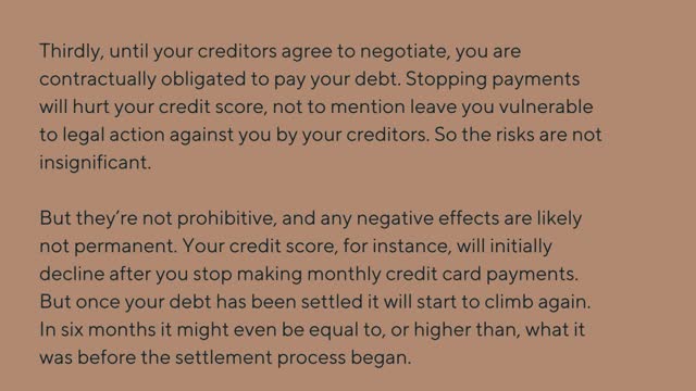 The Benefits of Debt Settlement