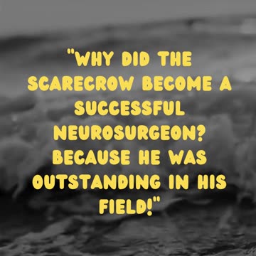 Neurosurgeon Scarecrow: An Outstanding Field of Expertise (Funny Story!)"