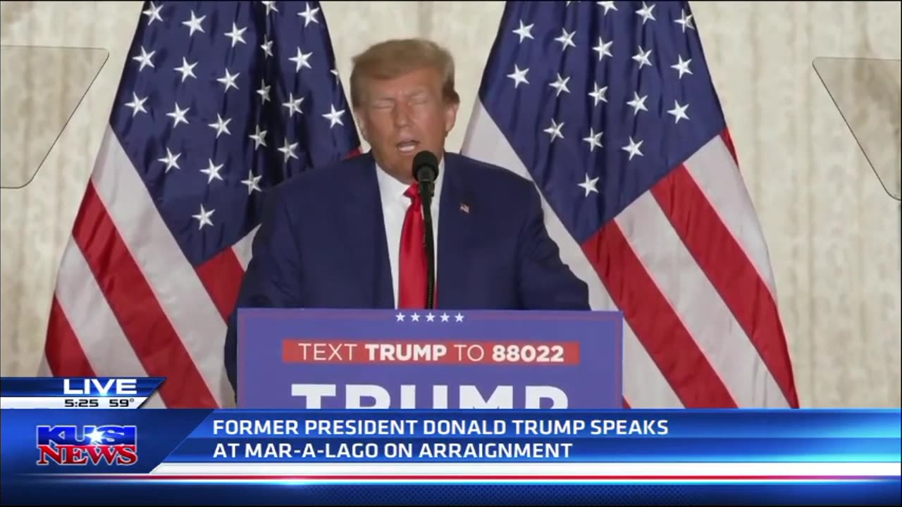 Trump Addressed the united states
