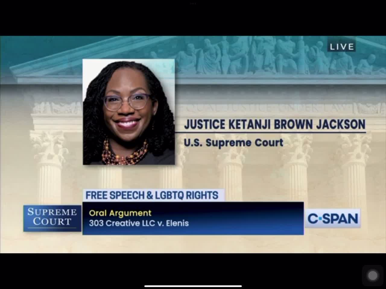 Ketanji Brown Jackson Invokes 'It's A Wonderful Life' In White Supremacist Hypothetical