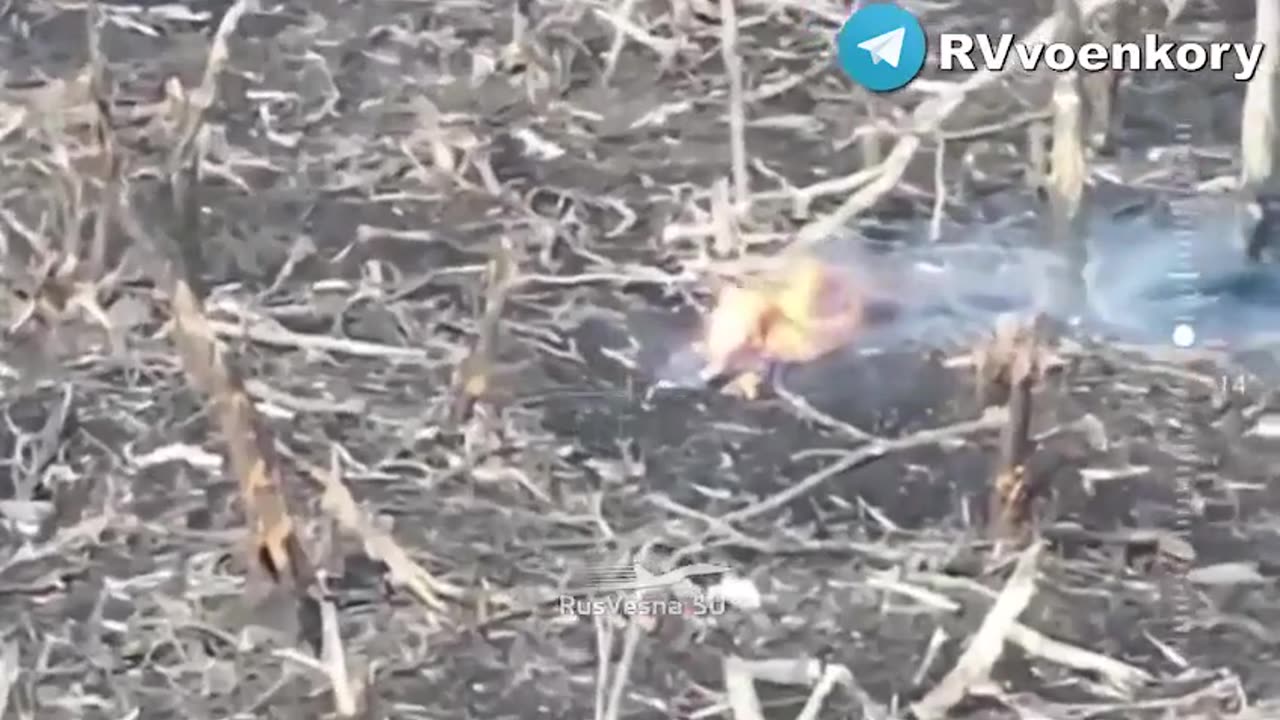 Russian drone drops finish off Ukrainian troops, one catches on fire, Robotyne area