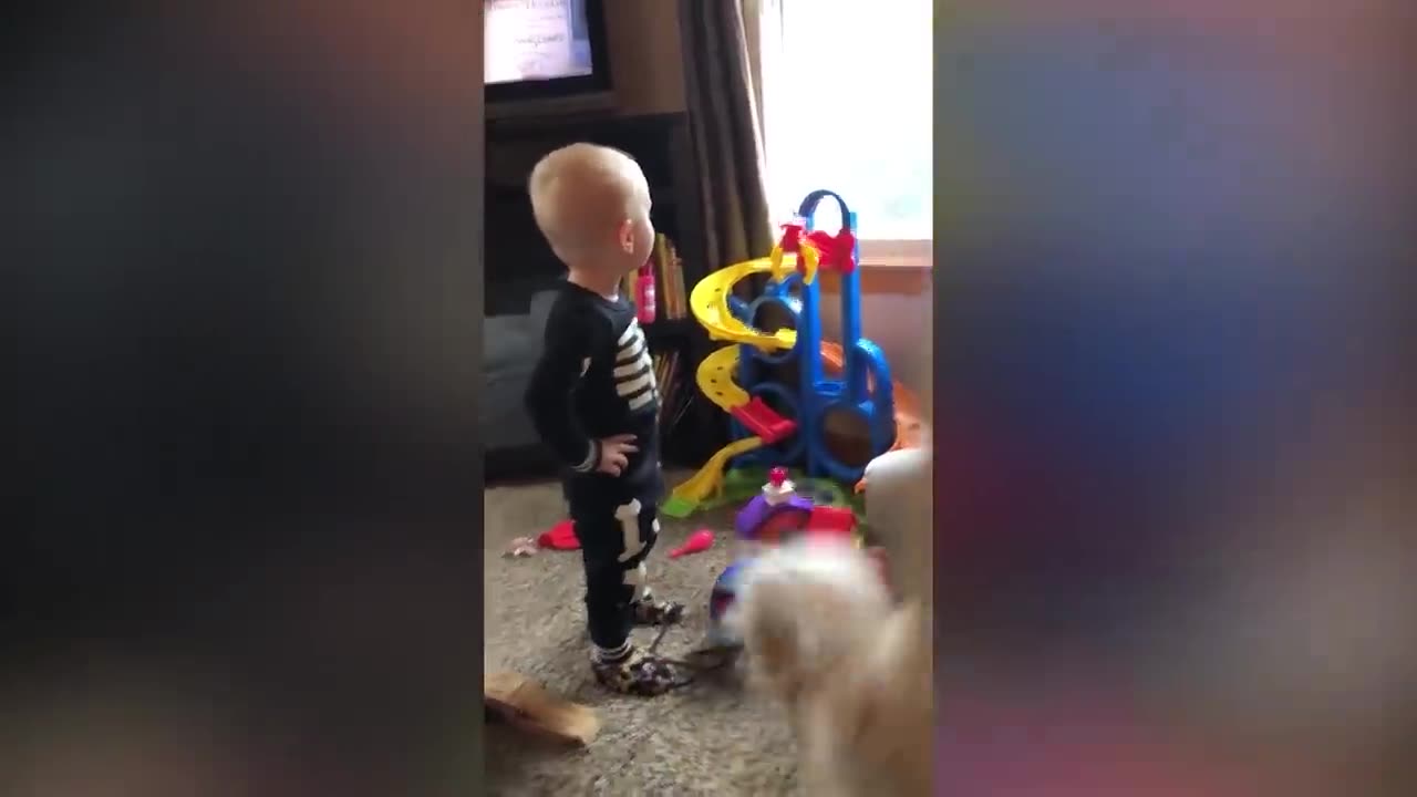 Entertainment and laughter of young children