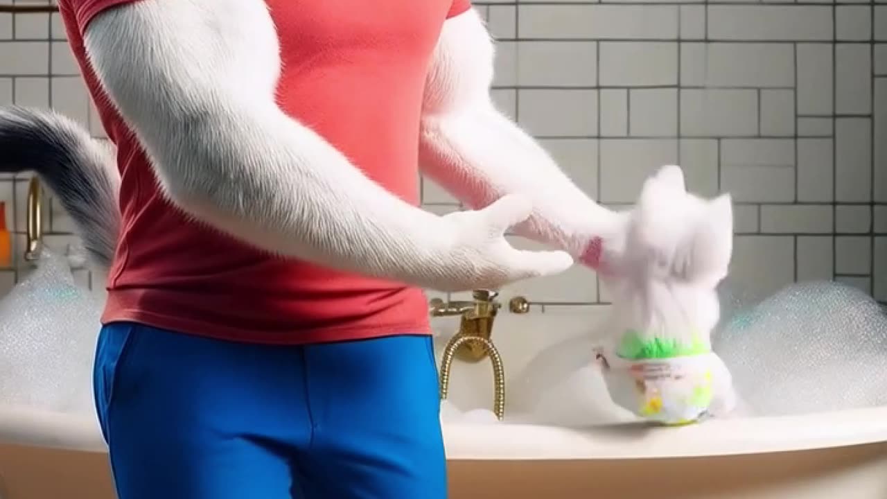 Bubble Trouble 🍦🛁: The Kitten’s Soapy Surprise