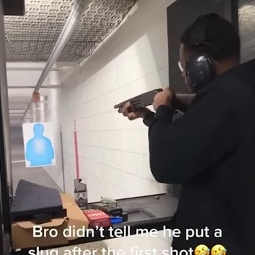 The shock on his face...