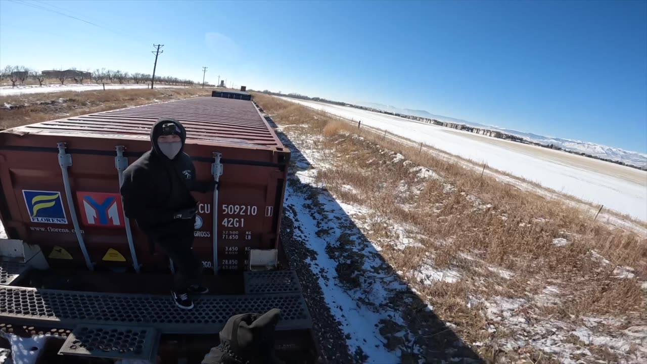 train hopping with friends