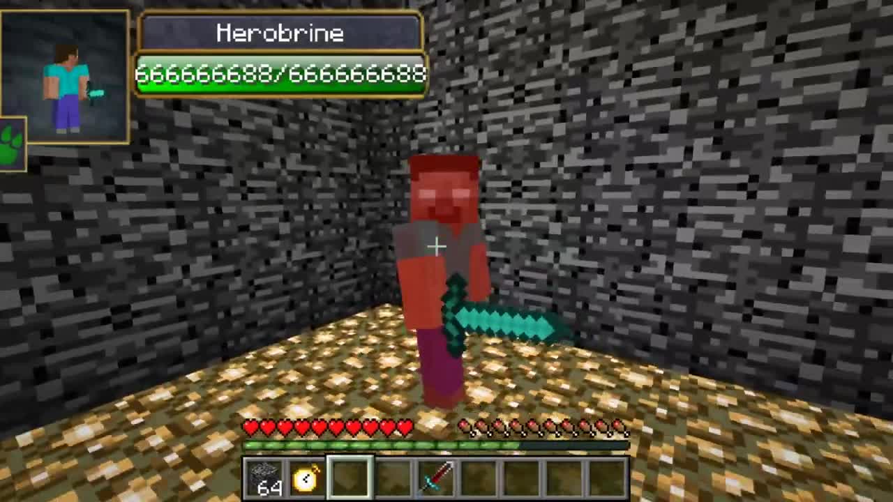 Herobrine vs Error422 all Сreepypasta mobs in minecraft part 78