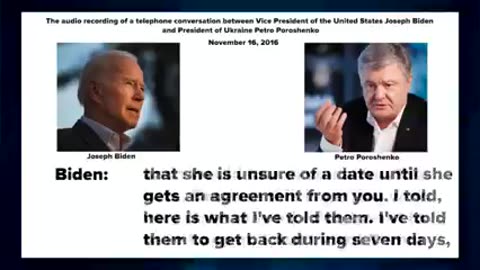 Biden threatening former President of Ukraine