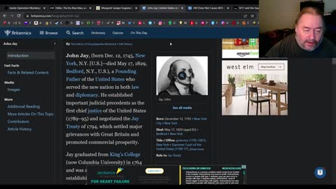 John Jay is America's first chief justice if the US Supreme Court