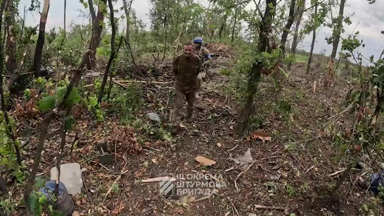 The 3rd Assault brigade storms Russian positions and takes prisoners.