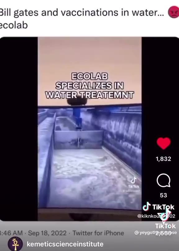 Bill Gates gaining control of water treatment plant.