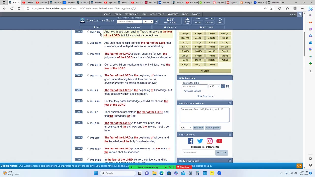 spiritual discourse on the coming destruction we were called to watch and declare.