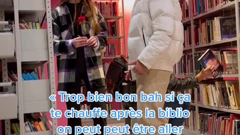 Je drague dans la bibliothèque 📚