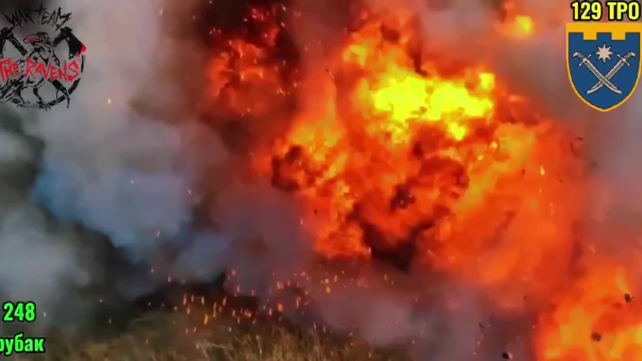 Insane Detonation of a Russian Turtle Tank in Kursk