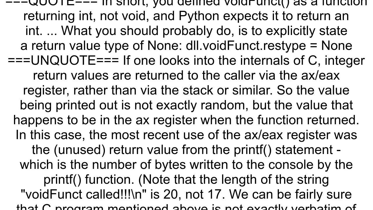 Python ctypes return values question