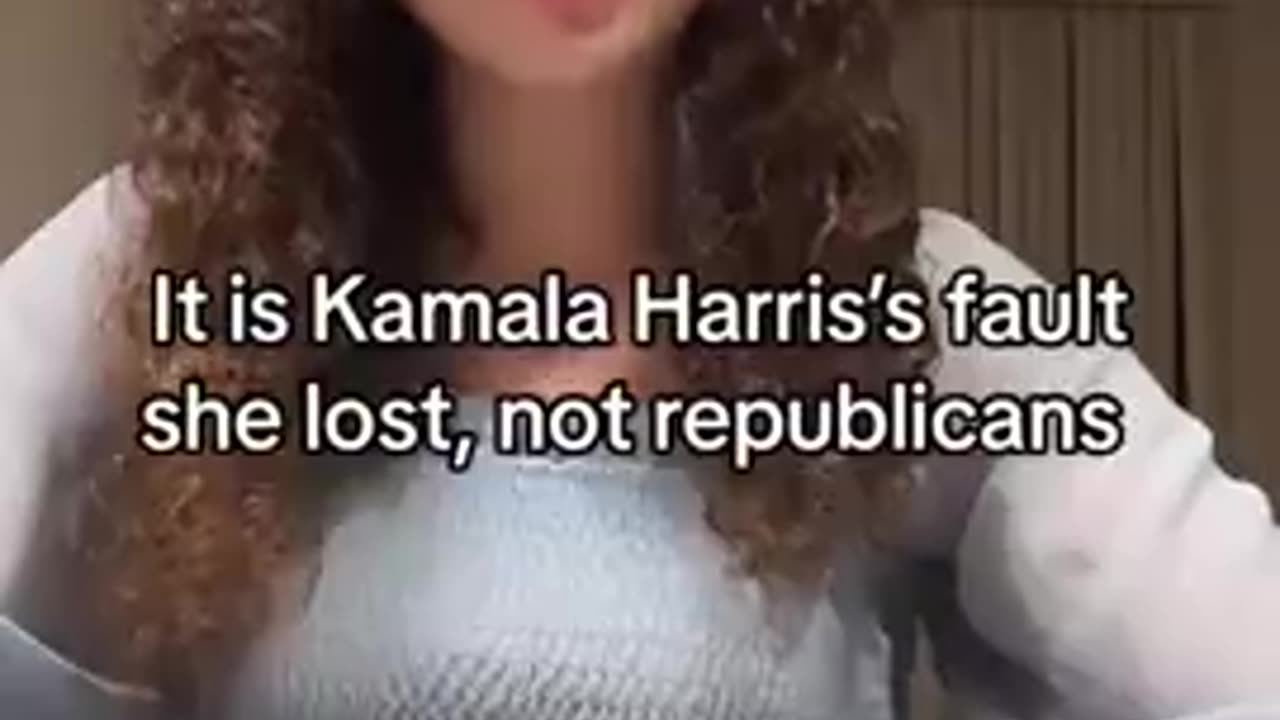 This girl is right about why Kamala Harris lost the election