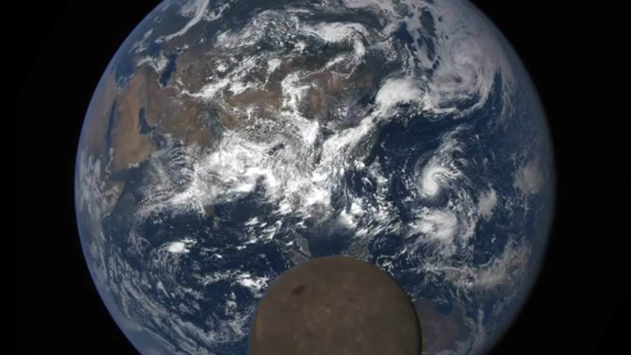 NASA Camera Catches Moon 'Photobombing' Earth