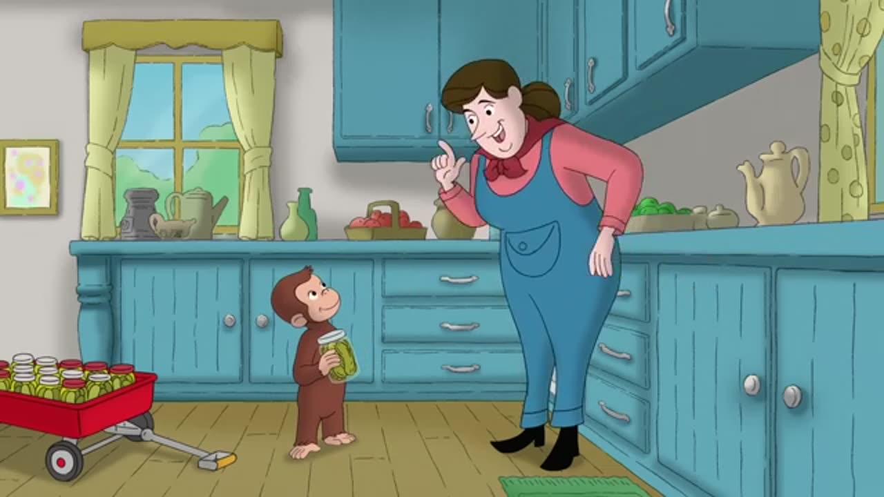 little monkey Curious George friend for kids cartoon