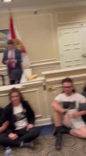 Far-left activists, occupied the Florida capitol building