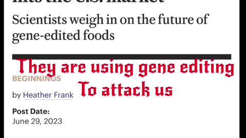 Gene editing food in the USA