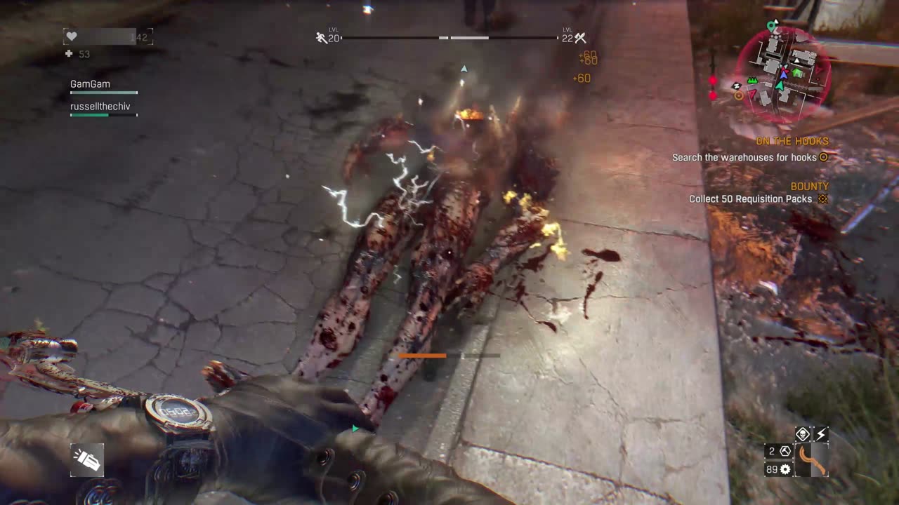 Dying Light- 3 of us beat em up.