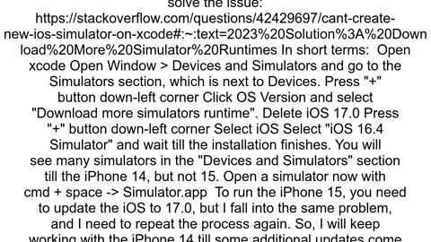 IOS Simulator problem quotFailed to launch iOS Simulator Error Emulator didn39t connect within 60 s