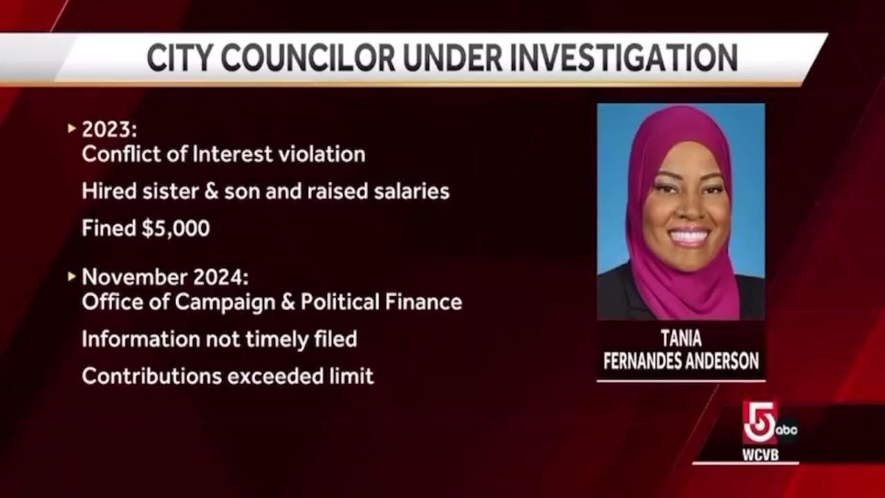 Boston City Councilor Tania Fernandes Anderson arrested for public corruption