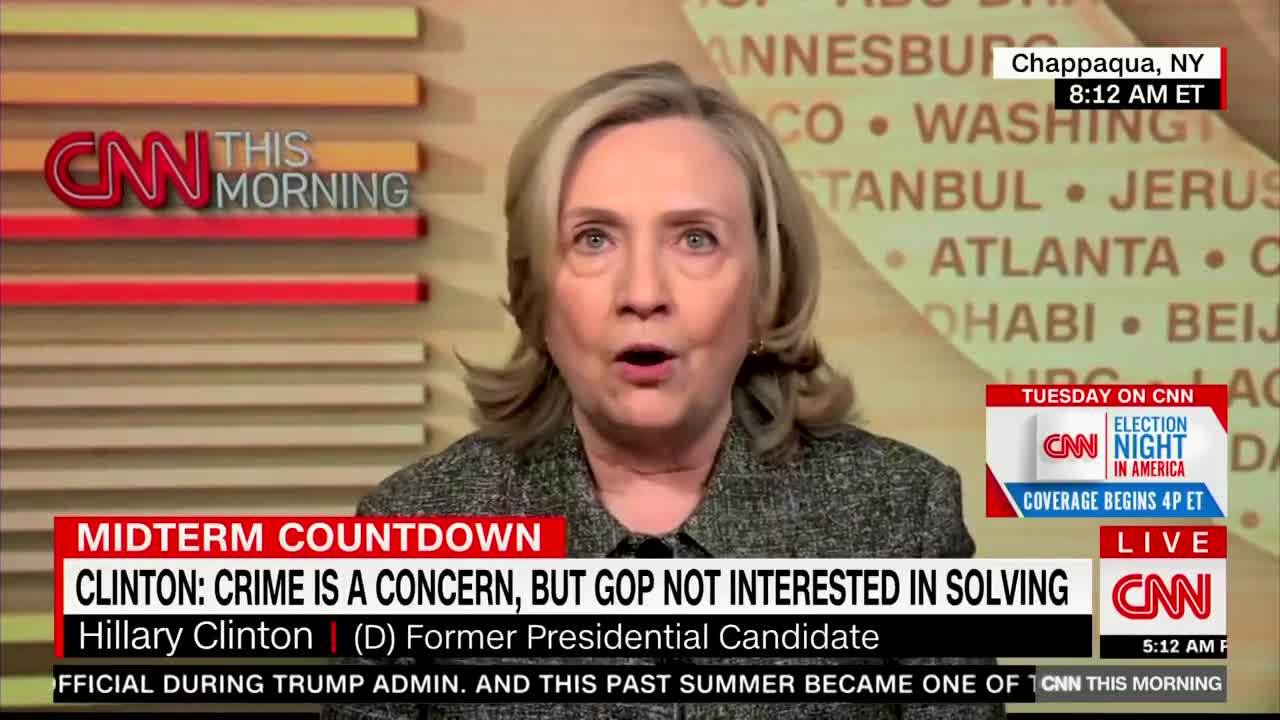 Hillary Clinton: "The States With The Highest Crime Levels Are States Run By Republicans"