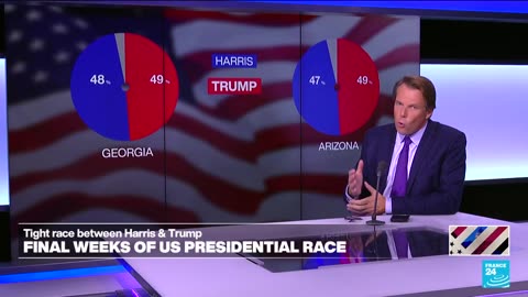USA 2024 The competitive contest between Harris and Trump approaches