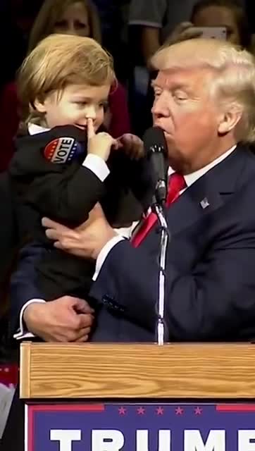 CUTE KID LIKES PRESIDENT TRUMP