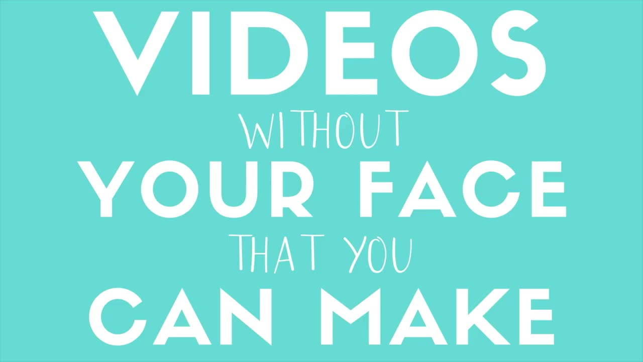 Make Money On YouTube Without Showing Face - Videos Ideas