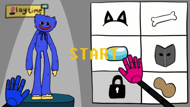 Huggy wuggy Dressing up 2 (FNF, Sans, tricky, cartoon cat ) poppy playtime animation