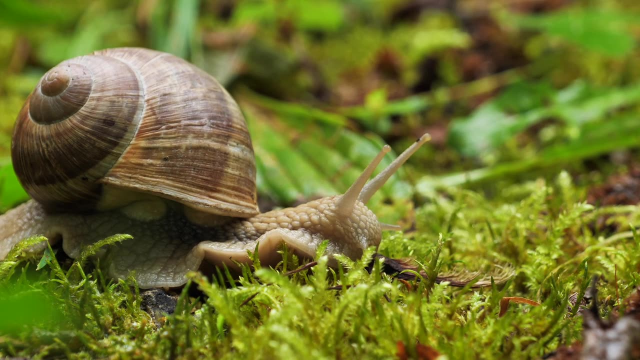 Snail Mollusk Creeping Animal free stock video.