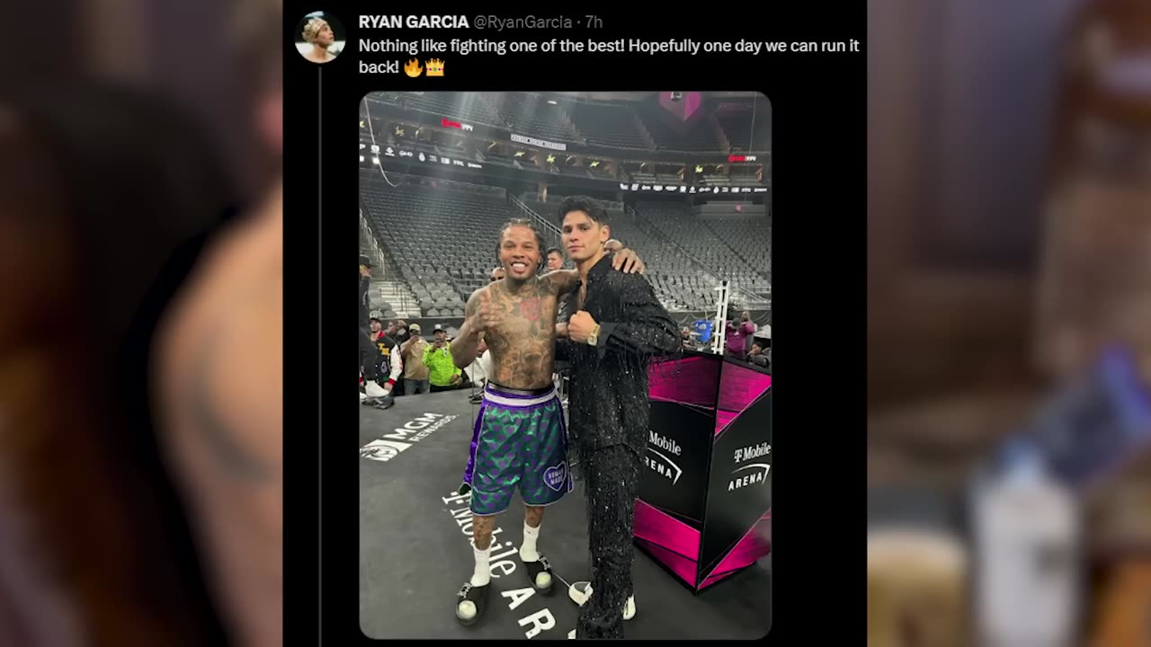 Andrew Tate First Words To Ryan Garcia Fight Loss