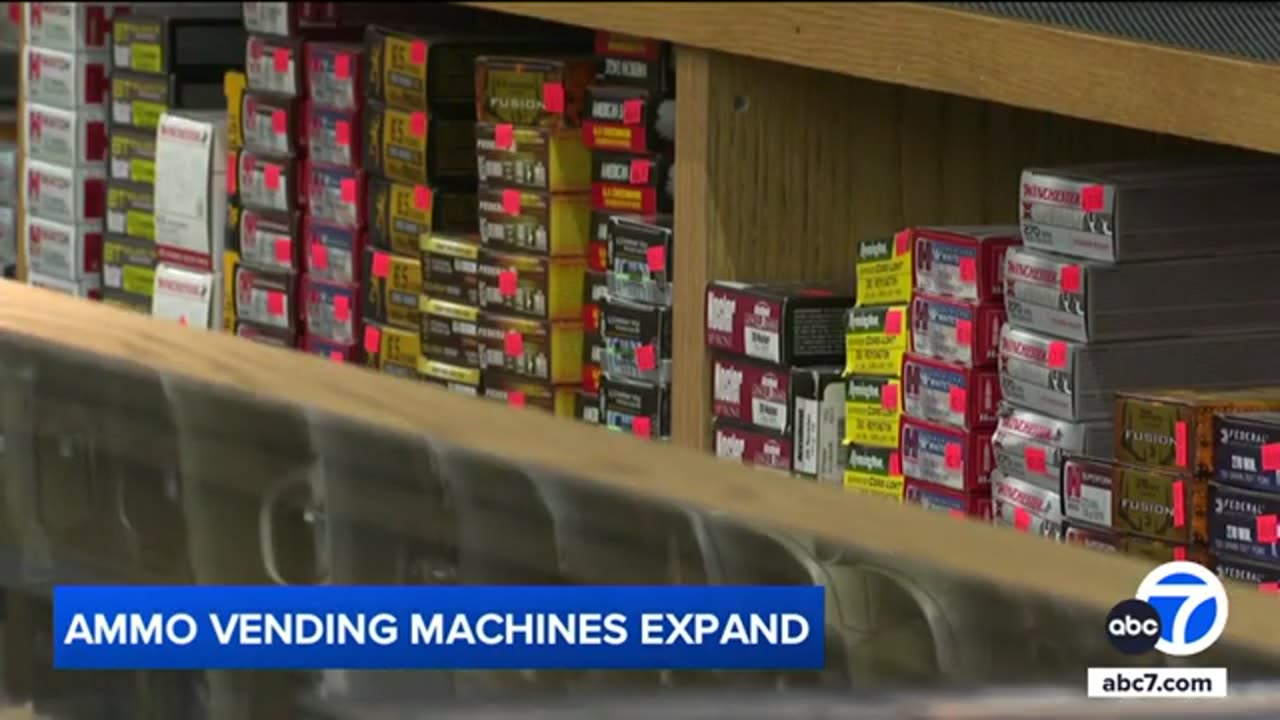 Company behind ammo vending machines plans to expand in more states, including CA | ABC 7