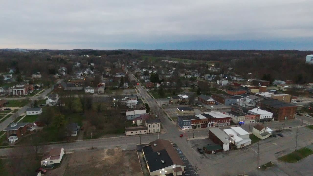 Eclipse 2024 totality From the view of a Drone